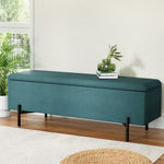 Artiss Storage Ottoman Blanket Box 140cm Velvet Green OTM-RTA-09-L140-GN-AB