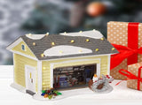 Christmas Village House LED Lighted Desk Building Resin House Statue Ornaments for Tabletop V1294-YM0512-221114TW02-1