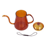 Coffee Kettle Glass Coffee Pot 600ML Coffee Drip Kettle Long Nozzle Kettle for Home KitchenCoffee V1294-YM0714-3118210257813