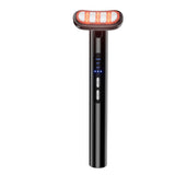 LED Facial Wand Neck Massager Red Light Therapy Beauty Device Skincare Tool - Black - Size 167mm V1107-111-23555-BLK-167MM