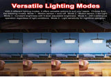 Solar Pendant Light Water Resistant LED Shed Light 5 Light Modes Motion Sensor Timer Pendant Lamp V1294-YM0901-LMH00376