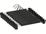 10-Pack Multi-Purpose Pant Hangers Thickened Non-Slip Clips, 360&deg Rotating Hook, V1232-KJ001