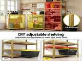 Giantz Garage Shelving 1.6X0.8m Warehouse Shelves Storage Rack Pallet Racking Yellow WR-E-8X16-YL
