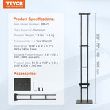 Poster Stand, Adjustable Height Up to 75", Double-Sided Heavy Duty Pedestal Sign Holder, Floor V952-HBJJSDZ475YCPRZ6SV0