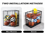 Everfit Ball Storage Rack Elastic Rope Ball Rack Wall Mounted & Floor Organizer BSR-A-MOUNT-RET