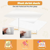 300PCS Shrinky Plastic Sheets Kit, Shrink Paper Keychain Kit for Kids Marking, DIY Ornaments or V1366-AZ2-W-15763