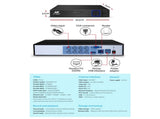 UL-TECH 1080P Security Camera System 8CH DVR with 8 CCTV Bullet Cameras CCTV-8C-8B-BK