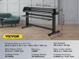 Vinyl Cutter, 53inch Vinyl Cutter Plotter with Stand, Adjustable Speed Force for Sign Making Vinyl V952-KZJHSACSK13501K5GV3