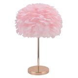 E27 Feather Desk Lamp Stand Modern Table Lamp Holder for Bedroom Beside Wedding Birthday DecorUS V1294-YM0901-3119210115012