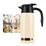 Portable 800ml HighCapacity Electric Heating Kettle with Cigarette Lighter for Car Use 12V24V V1294-YM0901-3113200101511