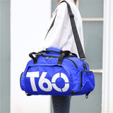 Waterproof Nylon Sports Duffle Backpack Essential 17.72In Cloth Dual Shoulder & Hand Carry Spacious V1370-AZ4-09284