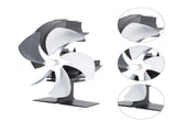 Wood Burner 5 Blades Ultra Quiet Air Circulation Heating Energy Saving Heat Powered Fireplace V1294-YM0706-3114230120313