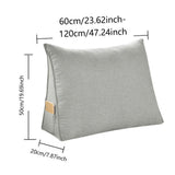20 * 24 * 7.8in Headboard Pillow Twin For Dorm Headboard Bed Pillows Bolster Bed Bolster V1366-AZ2-W-27956