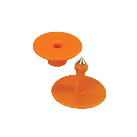 100x Cattle Ear Tags Set - Round Orange Blank Pig Sheep Goat Cow Livestock Label V238-SUPDZ-28745498755152