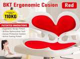 BKT Cushion Portable Ergonomic Lower Back Seat Lumbar Support Chair Posture Correction Max Load V985-REDBKTCUSHION