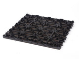 10PCS Interlocking Patio Deck Tiles 30cm x 30cm Outdoor Wood Flooring for Patio Garden Balcony V324-DTWPC-30-WAL-10P