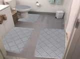 Clearance Tyidzon Bathroom Rugs 4 Piece Ultra Soft & Non-Slip Memory Foam Bath Mats for Bathroom, V1189-LWWAL-20260325-01696