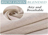 2 Pcs Outdoor Curtain, Patio Curtain, Detachable Sticky Tab Top for Easy and Non-Slip Hanging, V1237-ZY-715-241