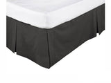 KINGDOM Box Pleated Valance Black - KING SINGLE V442-KIT-VALANCE-225TC-BLACK-KS
