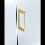 Adjustable 900x1200mm Double Sliding Door Glass Shower Screen in Gold V63-849451