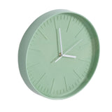 Mute Quartz Clock Wall Watch Minimalist Modern Plastic Wall Clock for Living Room BedroomGreen V1294-YM0523-3115220015812