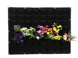 64 Pockets Vertical Outdoor Garden Felt Plants Flower Growing Bag Wall Hanging Planter V1294-YM0901-JYB00528-01