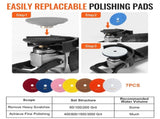 Wet Stone Polisher 4-Inch 800W Electric Concrete Polisher 6 Speed 7 Pads V952-DDSSPGJTZYPJQ91Y0V3
