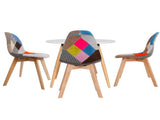 1 Artiss Dining Table and 4 Chairs Set DSW White DSET-DSW100-56FBX4