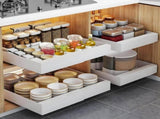 1 Layer Adjustable Metal Storage Shelf for Cabinets, Telescopic Drawer Pull-Out, Compatible with V1188-MS-325-0178