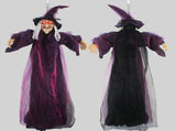 Hanging Witches Decor Voice Control Glowing Screaming Fabric Hanging Horror Toy for Festival V1294-YM0901-3115240094011