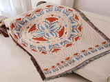 Boho Style Sofa Blank Tablecloth, Super Soft Breathable Geomric Pattern Throw for Couch Recliner V1370-AZ4-09132