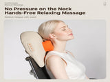 Multi-Functional Full Body Massager with Heat, Flexible Nodes and Quiet Motor for Neck, Back, Waist, V1341-ZY-3M4CB2ER-BEIGE