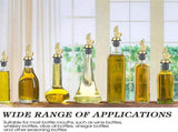 Weighted Stainless Steel Pourers Olive Oil Spout Liquor Bottles Pourers Auto Flip Oil V1369-AZ3-W-11751
