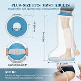 Waterproof Extra Wide Full Leg Cast Cover - Non-Slip, Extra Large & Reusable for Surgery Wounds, V1369-AZ3-W-18941