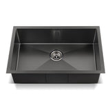 Cefito Kitchen Sink 70X45CM Stainless Steel Basin Single Bowl Black SINK-BLACK-7045