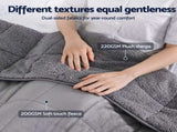 Giselle Bedding Weighted Blanket Fleece Sherpa Heavy Blanket 4.5KG WBLANKET-DUAL-152-45KG
