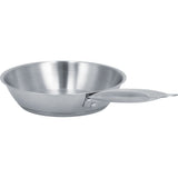 Stainless Steel Frying Pan Single Handle Fried Pan Cookware for Home induction Cooker8.7x2.0in V1294-YM0714-3118210229312