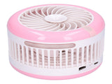 Desktop Humidifying Electric Fan Foldable Water Spray Mist Fan USB Charging for Home Office V1294-YM0901-3113210091311