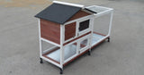 YES4PETS Double Storey Large Rabbit Hutch Guinea Pig Cage , Ferret Cage With Pull Out Tray On Wheels V278-RH368-NEW