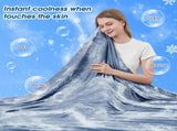 Cooling Blanket King Size for Hot Sleepers Light Blue V1258-DP02-C-672