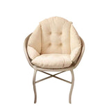 Office Chair Seat Cushion Comfortable Soft Easy to Clean Warm Velvet Back Cushion Beige V1294-YM0901-WV985161