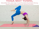 Non Slip Microfiber Yoga Mat Towel With Mesh Carry Bag Quick Dry Sweat Absorbent For Hot Yoga V1237-ZY-807-128