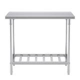 SOGA 100*70*85cm Commercial Catering Kitchen Stainless Steel Prep Work Bench WORKBENCHSS2031100CM