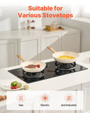 Frying Pan Skillet, Aluminum Egg Fry Pans, 3 Pcs , Nonsitck Ceramic Heavy-Duty V952-LCGSJTTCTC89NDS2C001V0