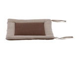 Linen Seat Cushion Coffee Color AntiDeformation MultiLayer Cotton Linen Chair Cushion with Fixable V1294-YM0901-3111210213911