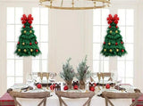 Christmas Wreath Handmade Xmas Tree Wreath Holiday Farmhouse Ornament Wreaths Decorations for Home V1294-YM0714-10312871