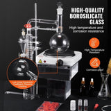 Essential Oil Distillation, 500ml Distillation Apparatus, 3.3 Boro Lab Glassware Distillation V952-JYTQBLZZJPDJRG1A4V3