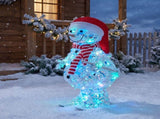 Christabelle 61cm Animated Skiing Snowman Christmas Light Up Display LED Outdoor Indoor Xmas Ya 112_SHE202