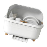 Dish Drying Box Multifunctional Space Saving Dish Drainer with Lid Cover for Kitchen Accessories V1294-YM0706-3118230174011