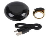 Smart Ring Counter Zinc Alloy Smart Tasbih Ring IP67 Digital Rechargeable Finger Counter Prayer Time V1294-YM0901-3115250008212